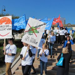 В Приморском крае прошли акции, посвященные Всемирному дню действий «За достойный труд!»